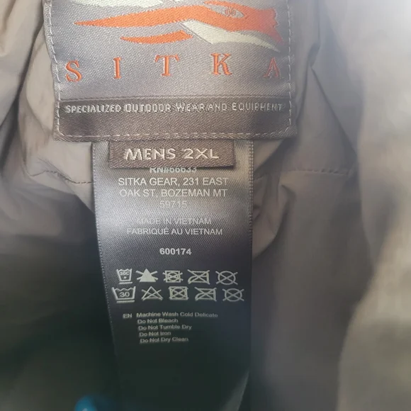 Sitka Brown Insulated Zip-Up Jacket - Picture 3 of 10